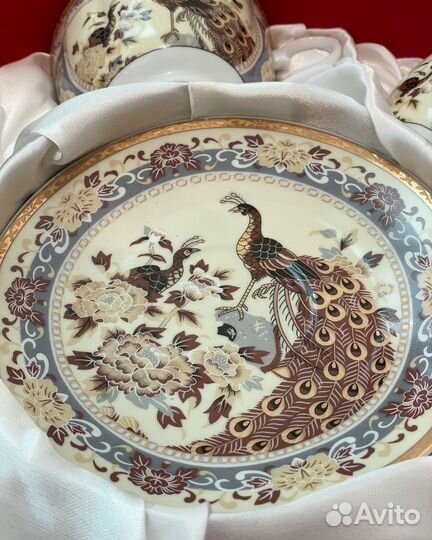 Чайный сервиз Павлины, 12 предметов