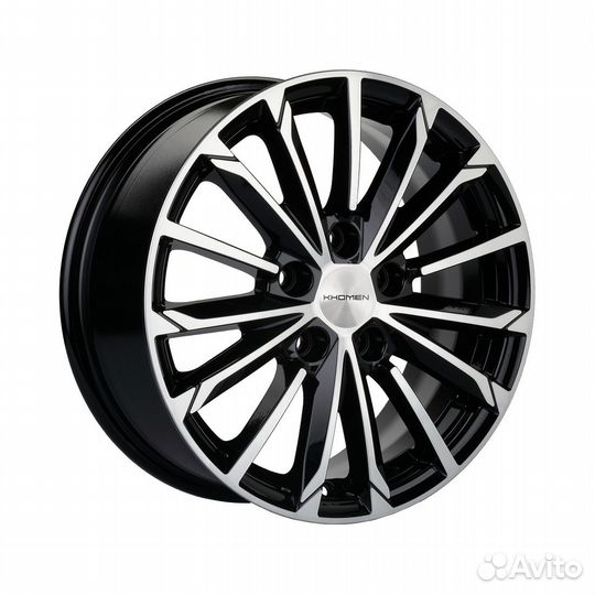 Литые диски 6.5x16 5x110 63.3 ET46 khomen KHW 1611 black-FP