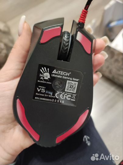 Игровая проводная мышь A4Tech Bloody V5 черная