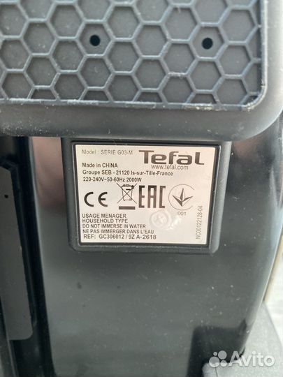 Электрогриль tefal serie g03-m