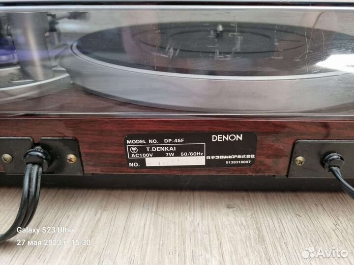 Denon DP-45F проигрыватель винила