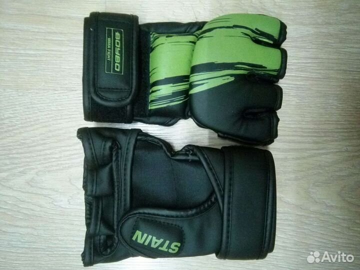 Перчатки MMA BoyBo Stain, Зеленый, Размер XS