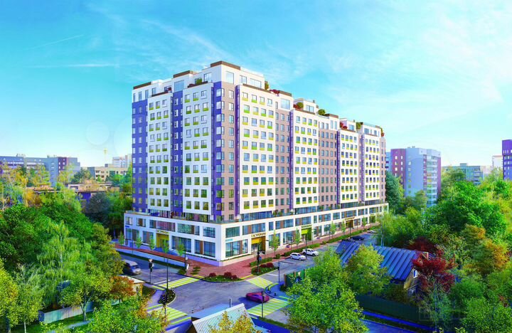 2-к. квартира, 77,2 м², 4/13 эт.