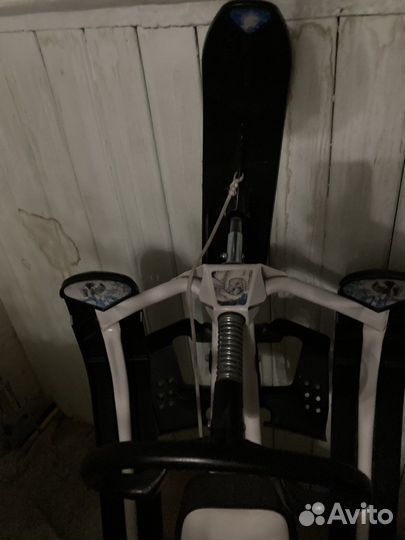 Детский снегокат с ручкой