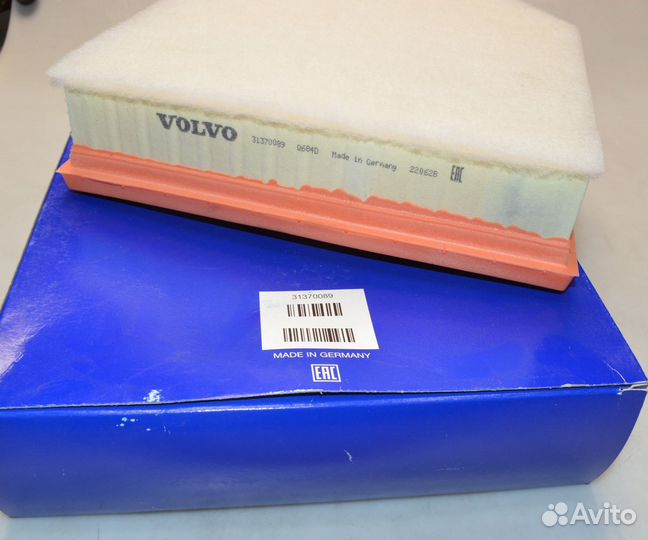 Фильтр воздушный 31370089 Volvo