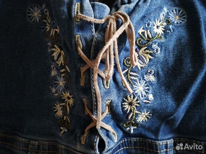 Платье для девочки zara джинсовое на 5-6 лет