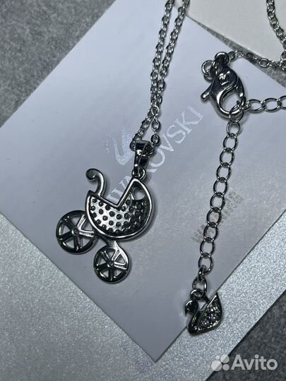 Кулон Коляска с кристаллами Swarovski