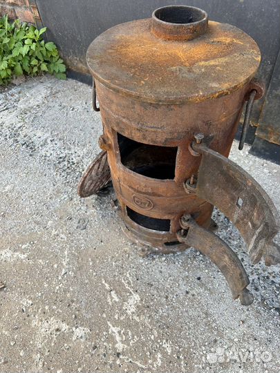 Печь буржуйка чугунная СССР