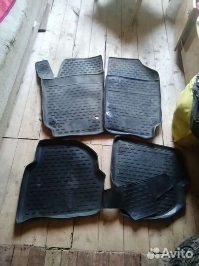 Автомобильные коврики резиновые volkswagen polo