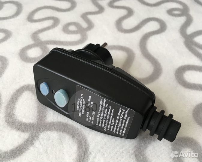 Вилка узо под кабель 16А, 30мА, 220В