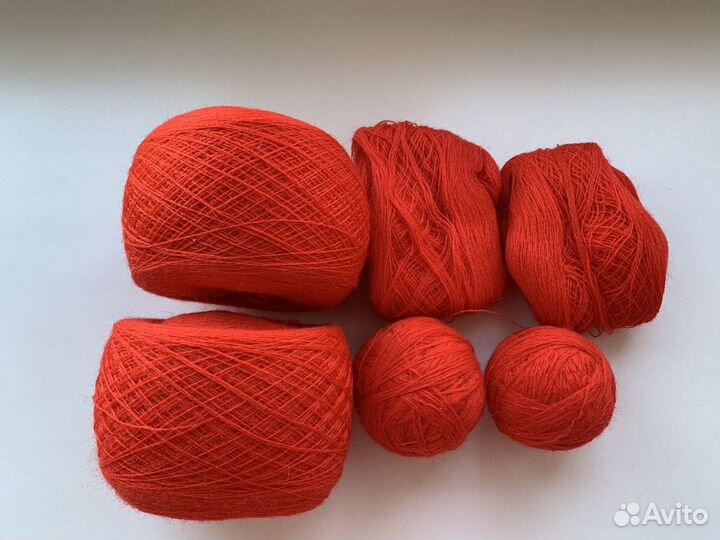 Пряжа тонкая чистошерстяная из СССР