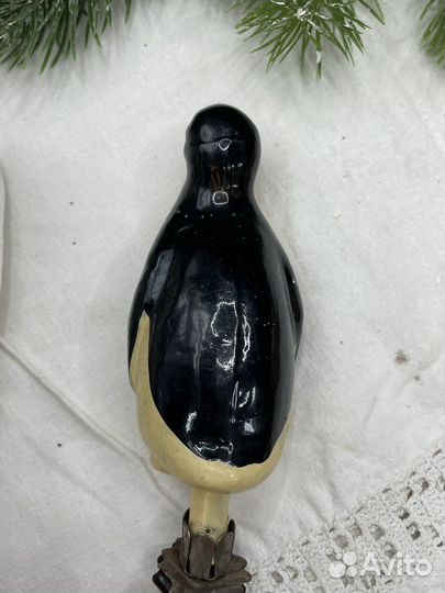 Ёлочная игрушка пингвин СССР (2.сзр)