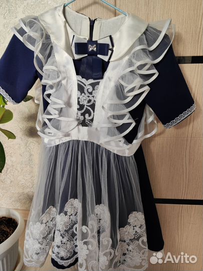 Школьное платье, синее134