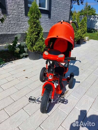 Велосипед детский 3х колёсный с ручкой для родител