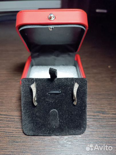 Серьги серебро СССР 925 проба