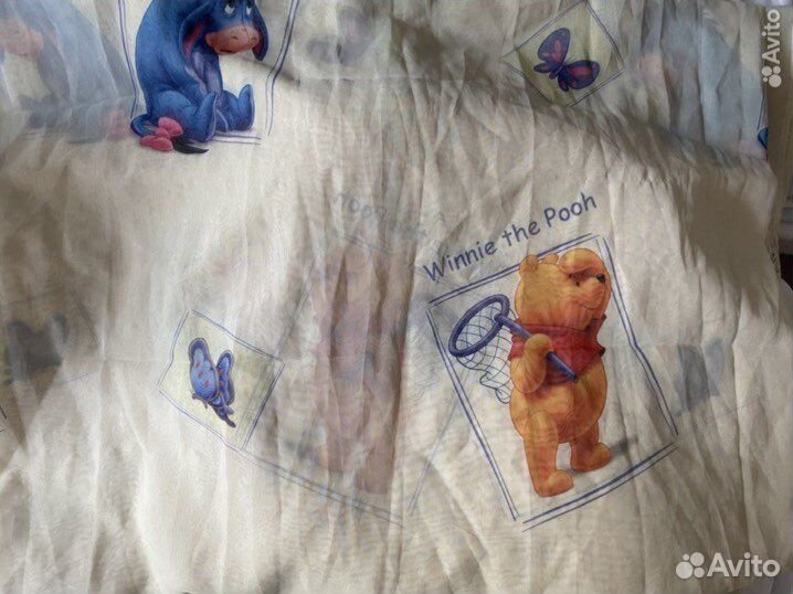 Тюль с сюжетом винни пух
