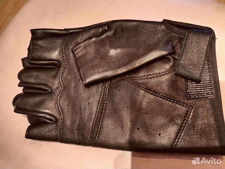 Перчатки тактические кожанные