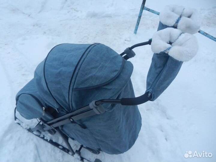 Санки-коляска galaxy немного б/у,в идеале,лёгкие,с