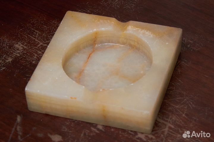 Пепельница из оникса, антиквариат, Греция, 1960-е