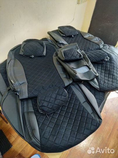 Чехлы kia cerato 4 автопилот алькантара ромб