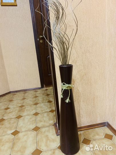 Ваза напольная высокая decor