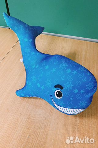 Подушка кит игрушка антистресс