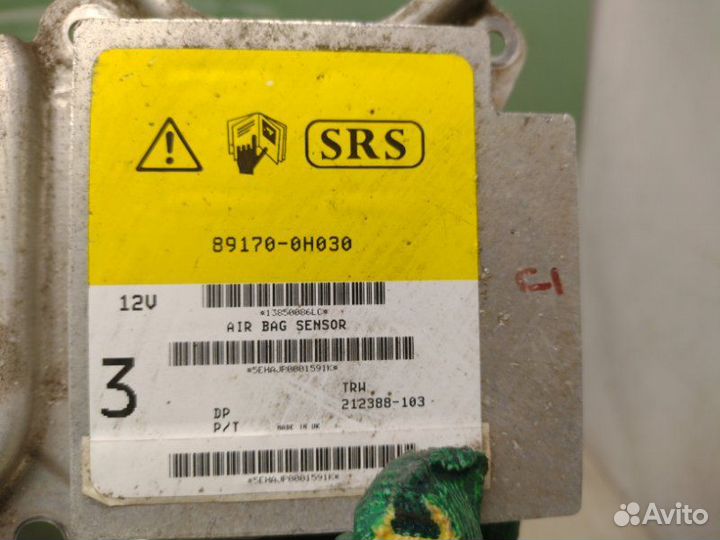 Блок управления подушками безопасности Toyota Aygo