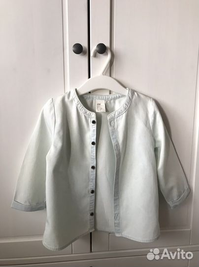 Джинсовая рубашка hm детская