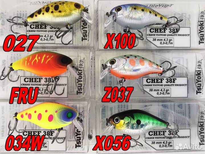 Воблер TsuYoki Chef 38F