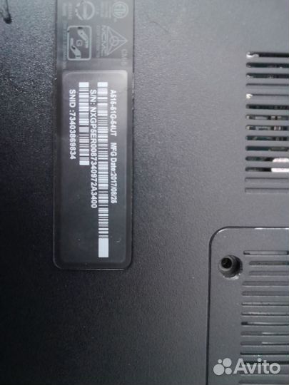 Ноутбук acer на запчасти