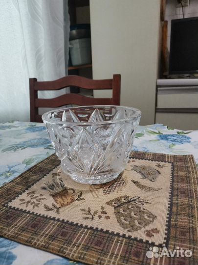 Салатник хрустальный