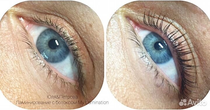 Ламинирование ресниц, оформление бровей