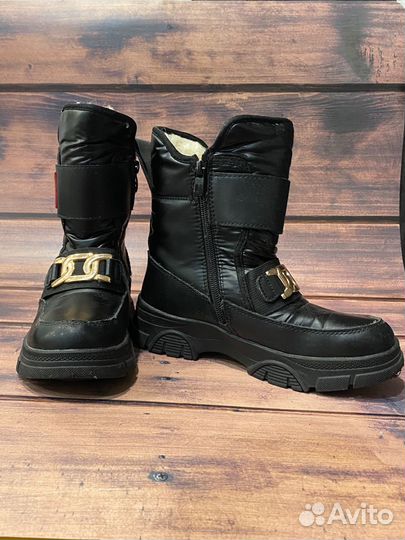 Зимние ботинки для девочки 34 размер