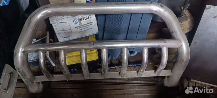 Защита переднего бампера jeep