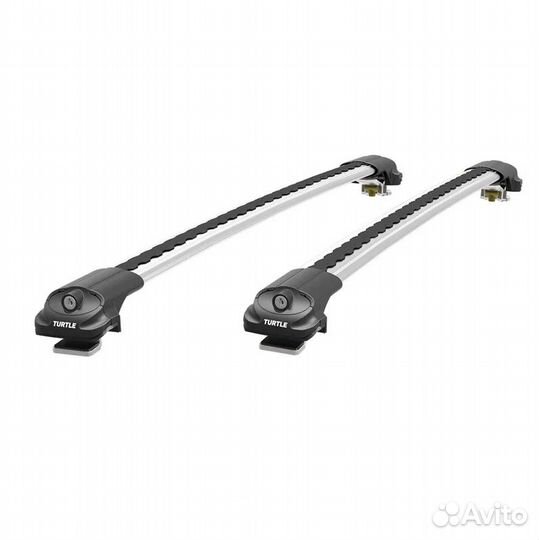 Багажник поперечины Turtle air1 серый на рейлинги