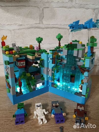 Майнкрафт голубая крепость