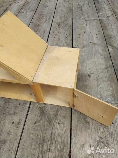 Домик гараж дерево кукольный