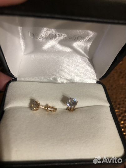 Swarovski серьги пусеты