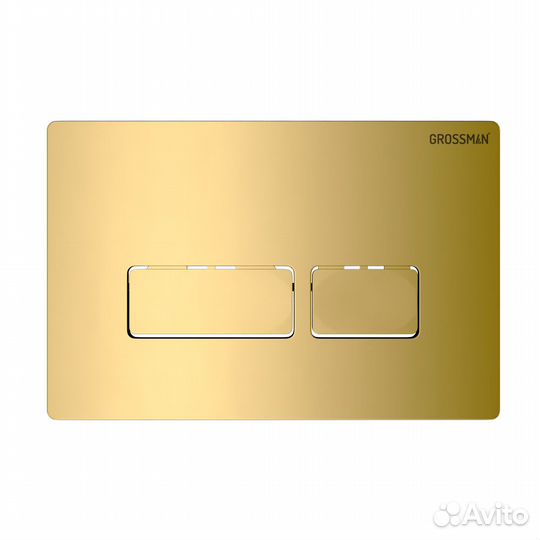 Инсталляция, клавиша золото глянец+унитаз GR-4441