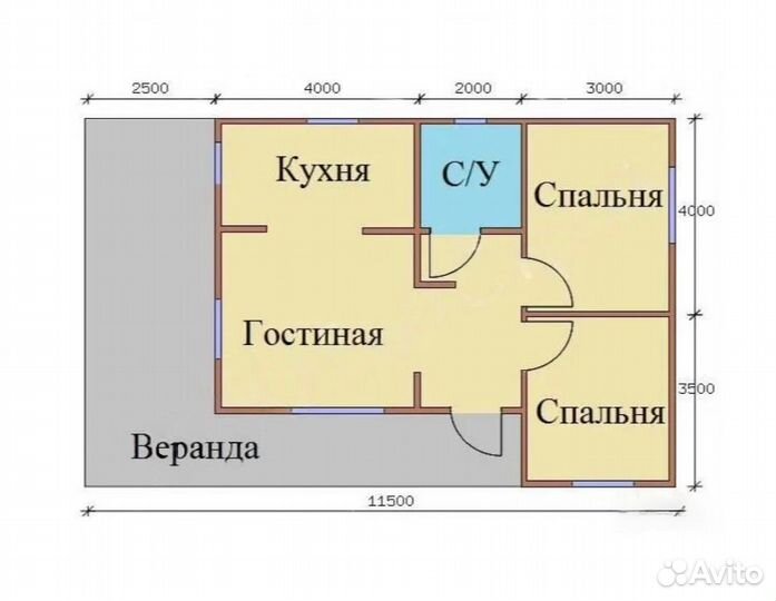 Каркасный дом 7,5х11,5 под ключ