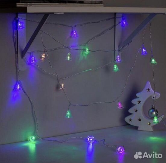 Гирлянда колокольчики 5 метров новая