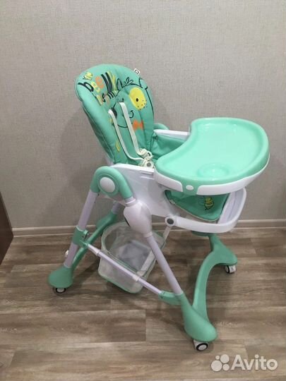 Стул для кормления Babyton Happy Animals Green