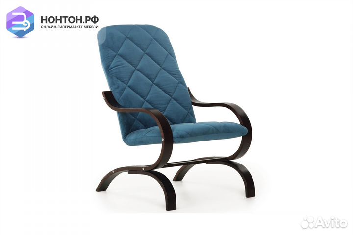 Кресло Лидер голубое