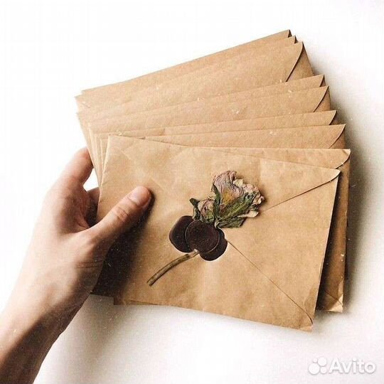 Крафтовый конверт А6 114х162