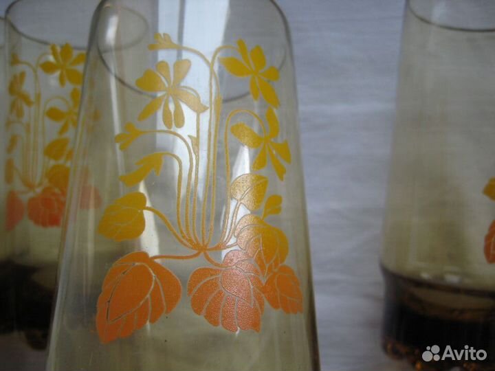 Стаканы, чешское стекло СССР