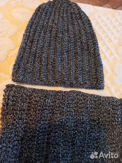 Шапка и снуд женский