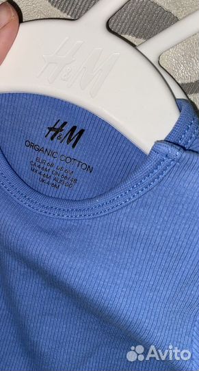Боди hm растущие в рубчик 62 68