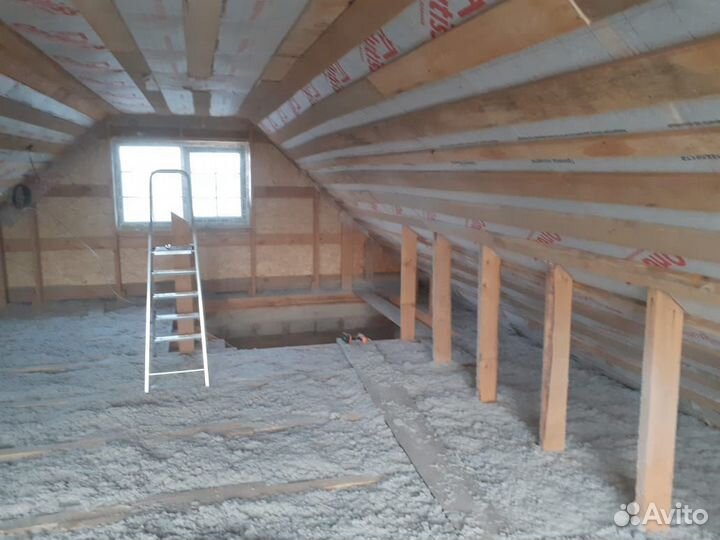 Утепление домов эковатой