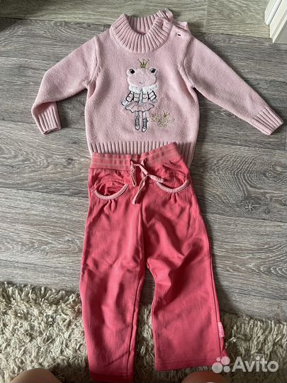 Демисезонная куртка и жилет 80-86