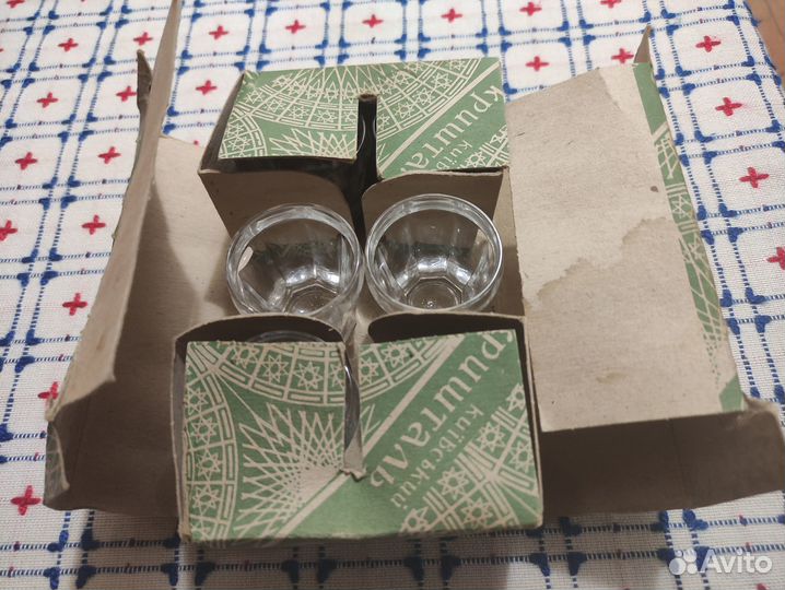 Стопки 6 шт. хрусталь коробка Киев крышталь